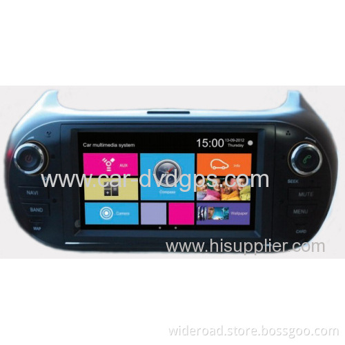 Fiat Fiorino In Dash Car Dvd Gps System Support Blue & Me System And With Canbus